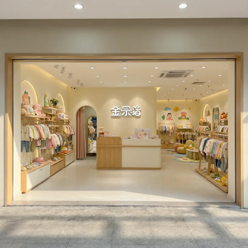 宁波奉化奉化金街童装店商业空间装修效果图