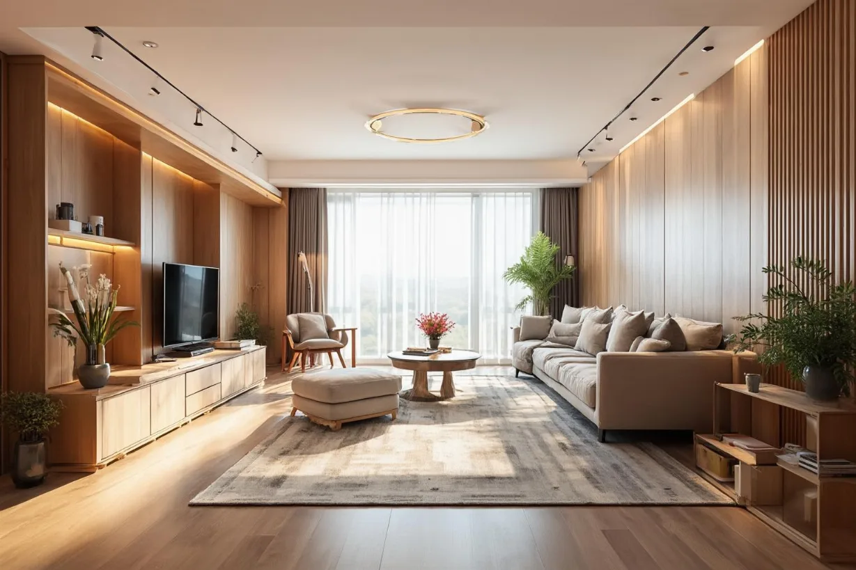 现场木工打柜体施工全景 现场木工打柜体施工全景图